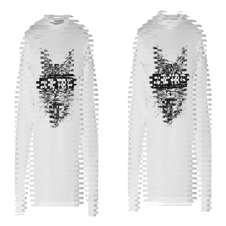 ヒップホップ Y2k Hip Hop Cat ヴィンテージ レトロ エッジの効いたバックプリント ストリートウェア 猫 長袖Tシャツ ギフトのアイデア