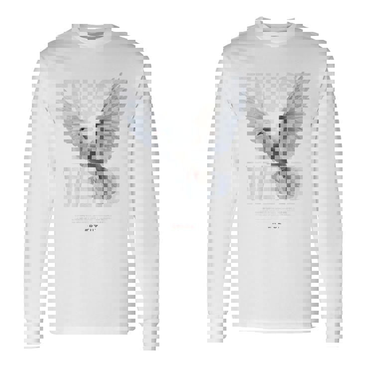 ヒップホップ Y2k Hip Hop レトロ ビンテージ アーバン バックプリント ストリートウェア ホワイトピジョン 長袖Tシャツ