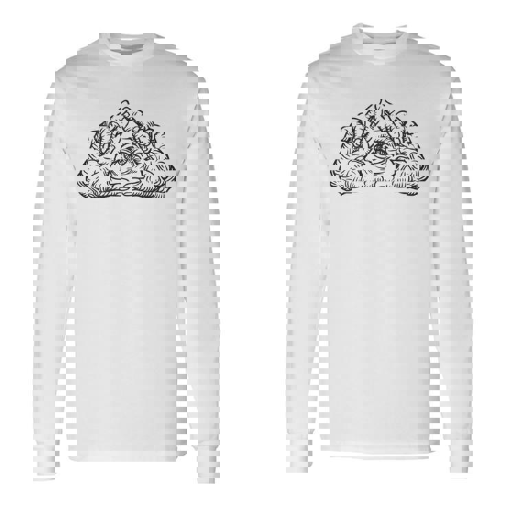 ヒップホップ Y2k Hip Hop ヴィンテージ レトロ エッジの効いたバックプリント ストリートウェア イルミナティ 長袖Tシャツ ギフトのアイデア