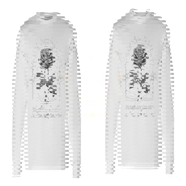 ヒップホップ アーバン ヴィンテージ ヒップスター Y2k Hip Hop バックプリント ストリートウェア ローズ 長袖Tシャツ