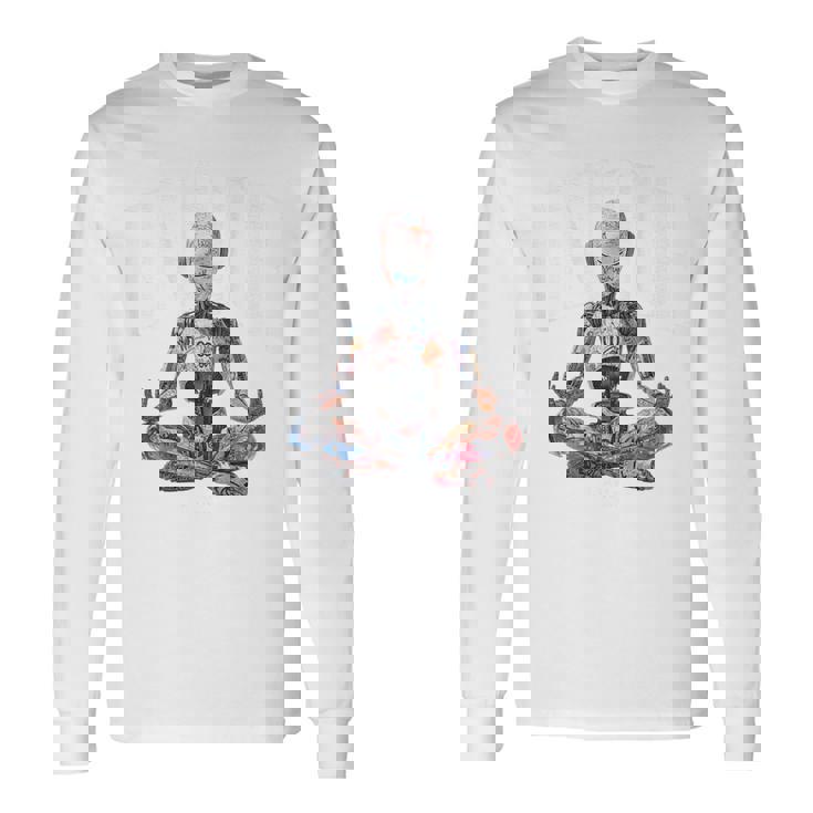 ヒップホップ ヴィンテージ エッジー アーバン Y2k Hip Hopバックプリント ストリートウェア ロボット 長袖Tシャツ