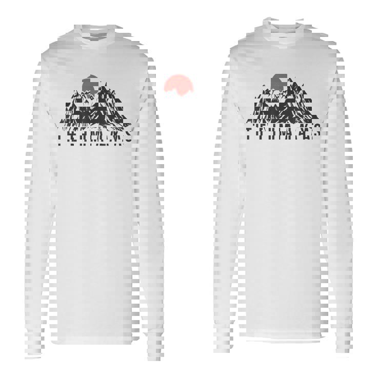 ヒマラヤ ネパール ブータン インド エベレスト 長袖Tシャツ