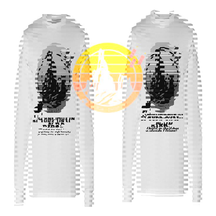 ビッグサンダーマウンテン鉄道、ワイルドトレインライド、西 長袖Tシャツ