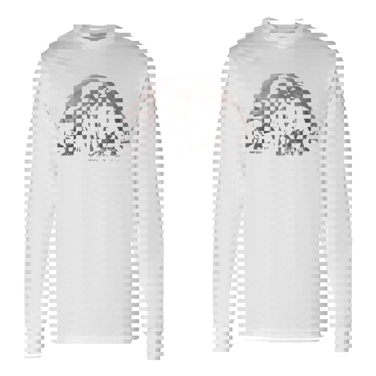 ビッグフット ネス湖 モンスター モスマン ジャッカロープ&エイリアン クリプティッド 長袖tシャツ 長袖Tシャツ