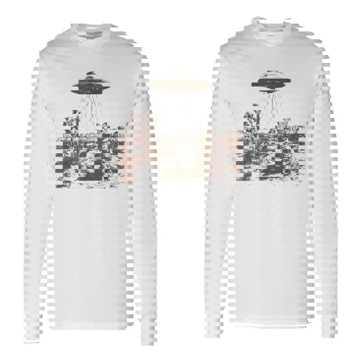 ビンテージ Ufo カウボーイ キャット 長袖Tシャツ