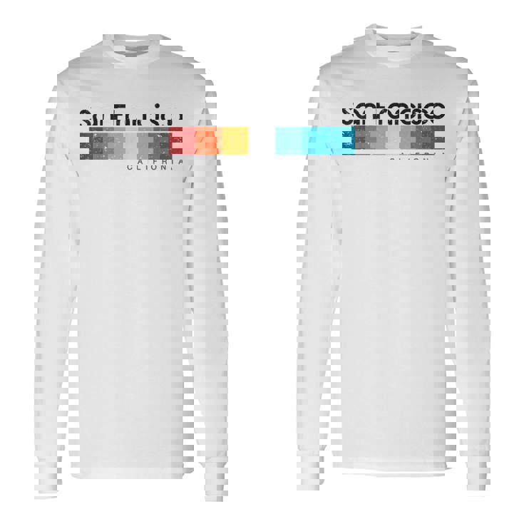ビンテージサンフランシスコカリフォルニア1980年代レトロデザインtシャツ 長袖Tシャツ