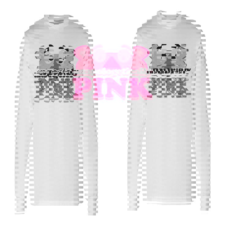 ピンクパンサー Unapologeically ピンク 長袖Tシャツ