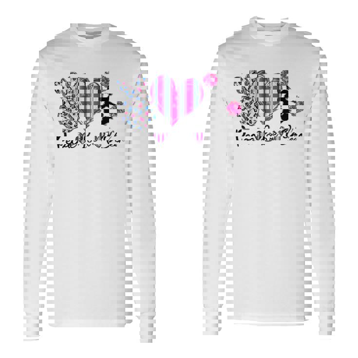 ピースラブチア 長袖Tシャツ