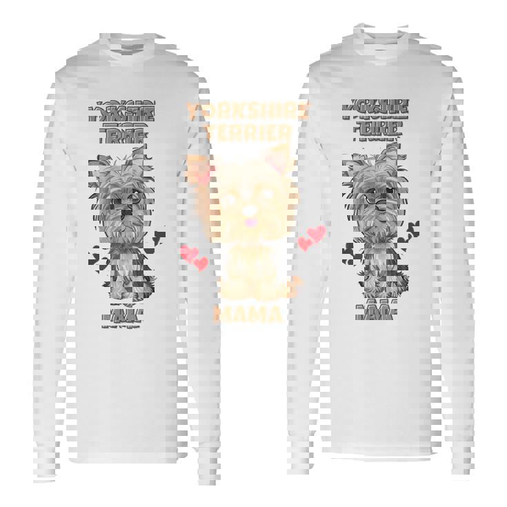 ファニーヨークシャーテリアtシャツ 長袖Tシャツ ギフトのアイデア