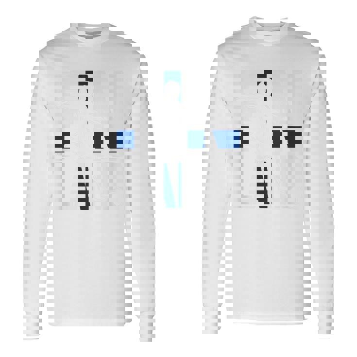 フィンランドサッカーファンジャージ 長袖Tシャツ