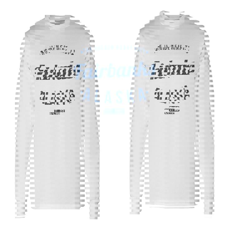 フェアバンクス アラスカ ヴィンテージ ミニマリスト お土産 Ak フェアバンクス 長袖Tシャツ