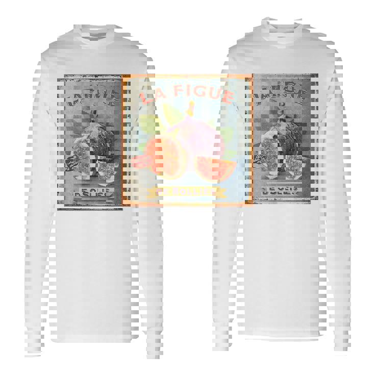 フランス イチジク ビンテージtシャツ 長袖Tシャツ