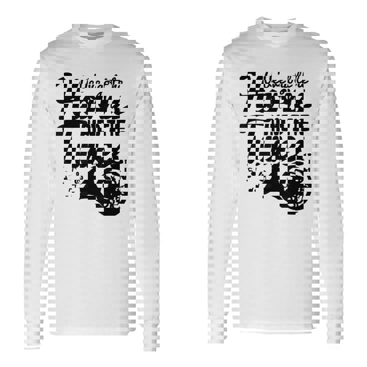 フレンチホルン ダブルホルン 長袖Tシャツ