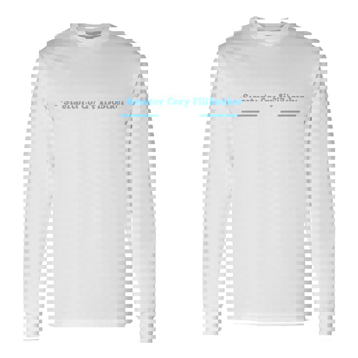 フロアコーリーブッカーを保持しながら質問に屈する 長袖tシャツ 長袖Tシャツ