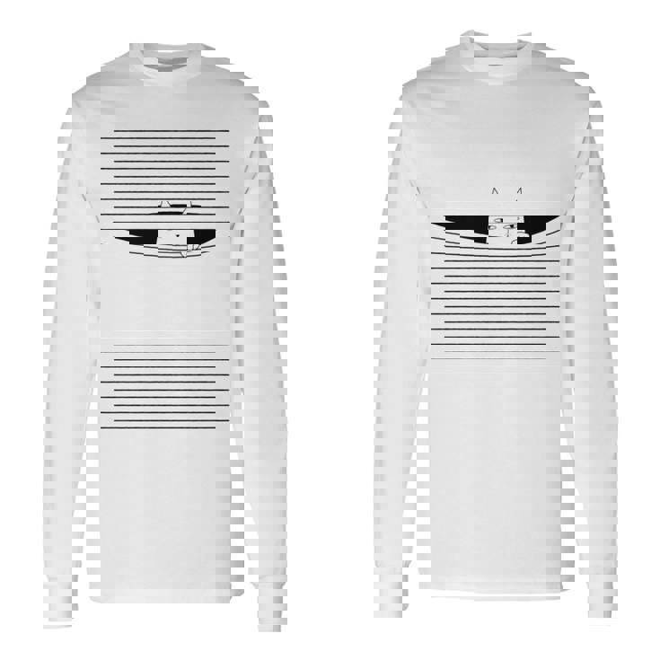 ブラインドを指で下げる猫 猫好き ねこ好き ネコ好き 猫の飼い主 ブラインドネタ おもしろ かわいい ねこ ネコ 猫 長袖tシャツ 長袖Tシャツ