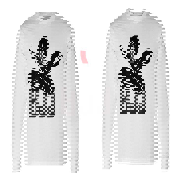 ブラジリアン柔術マンバ蛇 Bjjブラックベルト 長袖Tシャツ