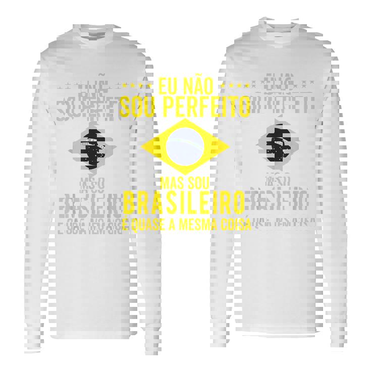 ブラジル国旗 ブラジル メンズ レディース キッズ グリーン ポルトガル語 長袖Tシャツ