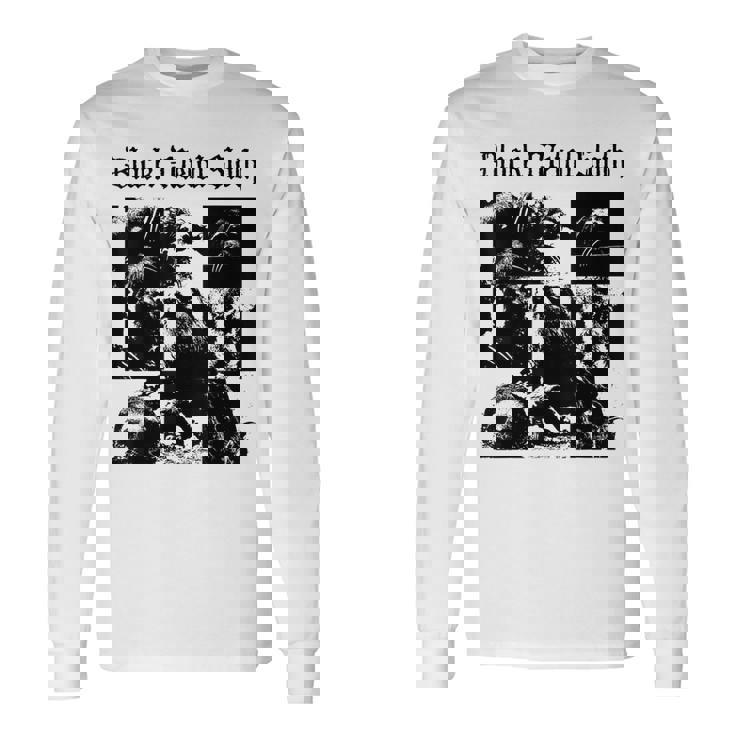 ブラックメタル ナマケモノ 笑える 邪悪 フェス バンド コンサート Metalloth Music 長袖Tシャツ