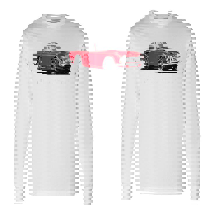 ブリティッシュクラシックスポーツカー トライアンフ Tr4 長袖Tシャツ