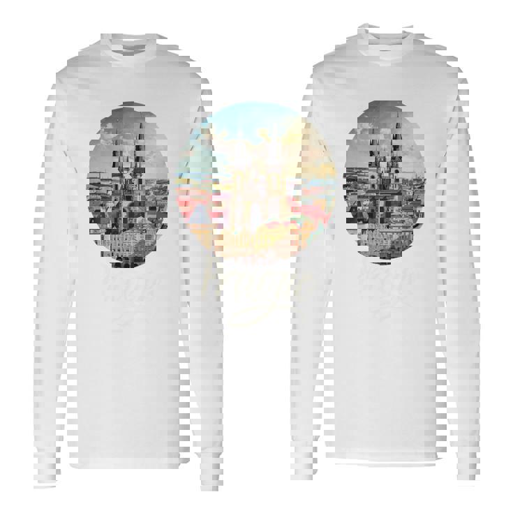 プラハ チェコ共和国 お土産 プラハ 長袖tシャツ 長袖Tシャツ