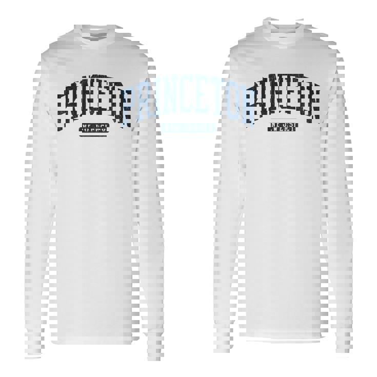プリンストン ニュージャージー Nj カレッジ大学スタイル ブルー 長袖tシャツ 長袖Tシャツ