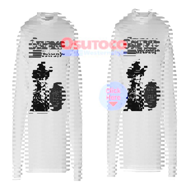 プレゼント パロディ 面白い ウエスタン 長袖Tシャツ ギフトのアイデア