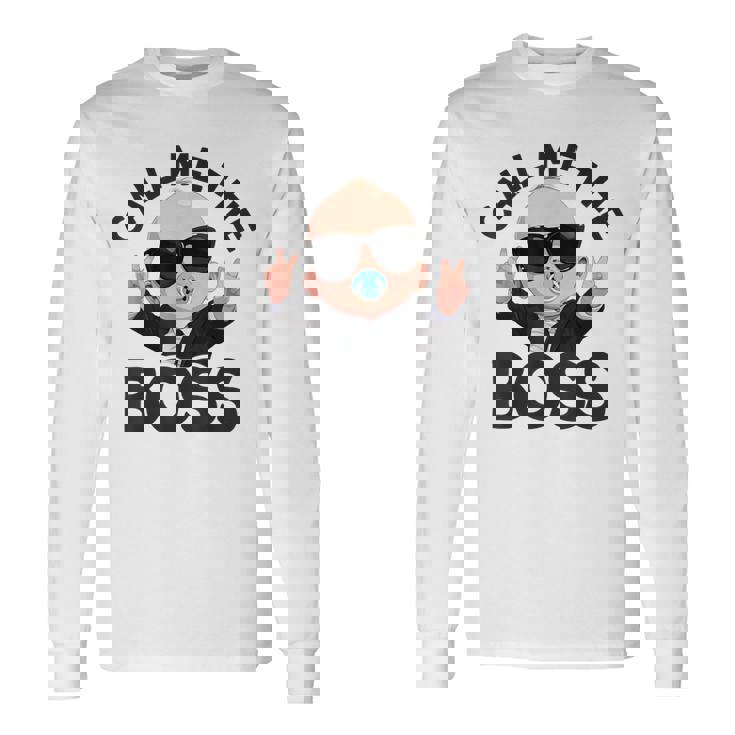 ベイビー・ボス「コール・ミー・ボス」ライク・ア・ボス・キッズ 長袖Tシャツ