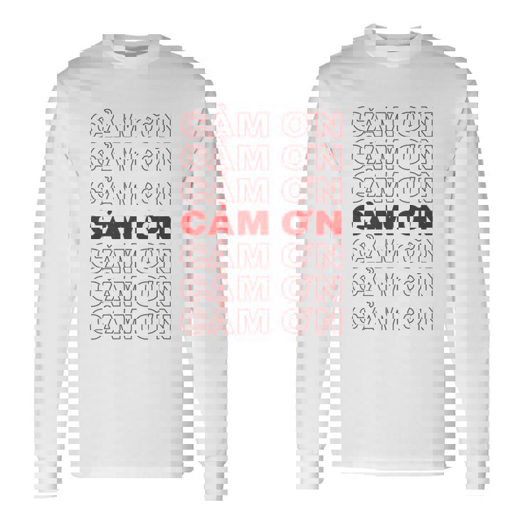 ベトナム語ありがとうベトナム 長袖Tシャツ