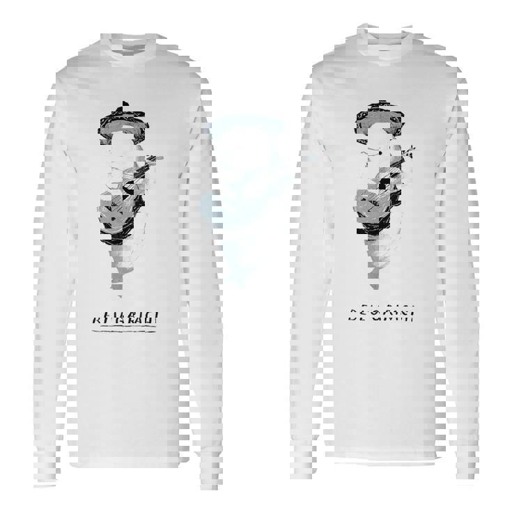 ベルガリアチ、ベルーガクジラtシャツ、ベルーガマリアチ 長袖Tシャツ