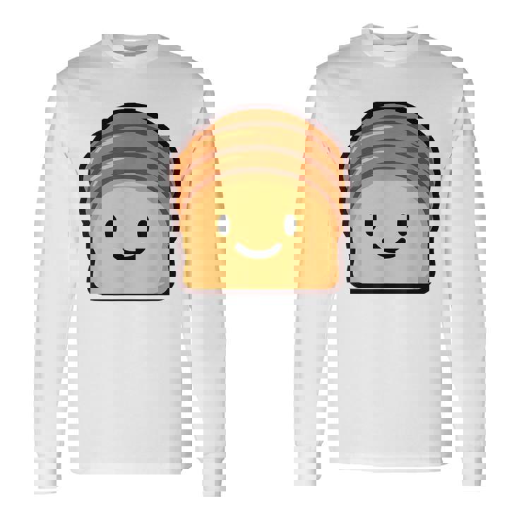 ベーカリー パン ブリオッシュ シンプルでミニマルなユーモア ブリオッシュ 長袖Tシャツ