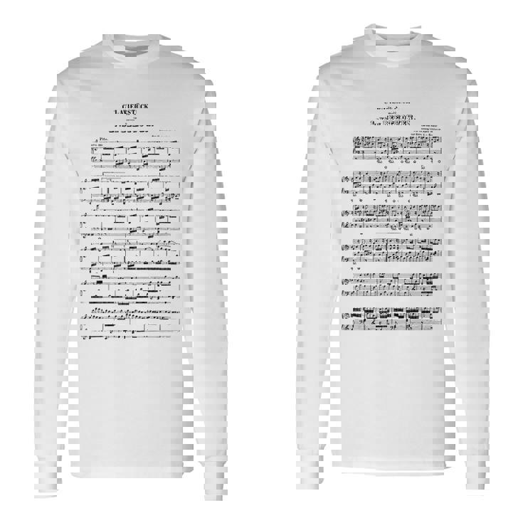 ベートーヴェン 楽譜 ピアノ ピアニスト 長袖Tシャツ