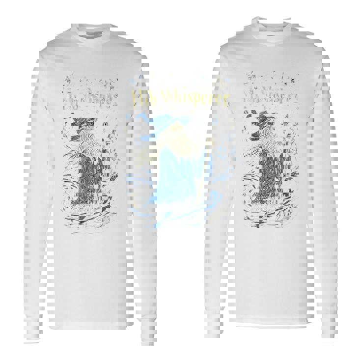 ペン先 ウィスパラー デザイン 面白い 魔法使い インク 描画 美学 長袖tシャツ 長袖Tシャツ