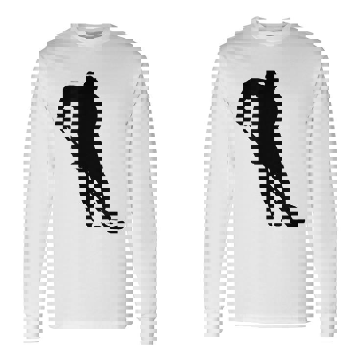 ホッケー選手 長袖Tシャツ