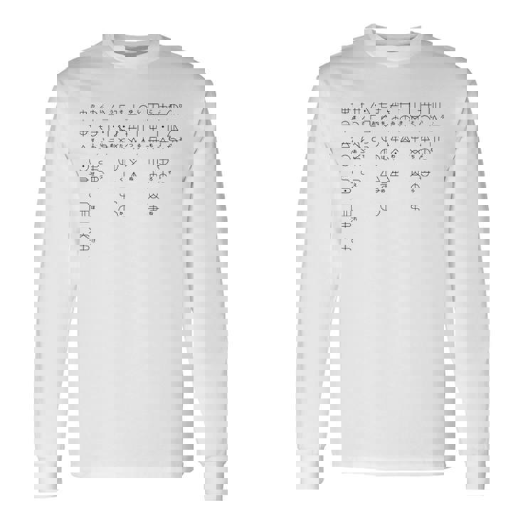 ホツマ文字の「ひふみ祝詞」 長袖Tシャツ