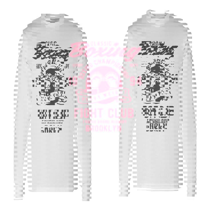 ボクシングクラシックヘビー級ファイトクラブ名門アカデミーボクシング 長袖Tシャツ