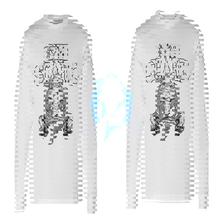 ボディビルダー サメの恋人 ジム フィットネス ワークアウト ボディービル 長袖Tシャツ