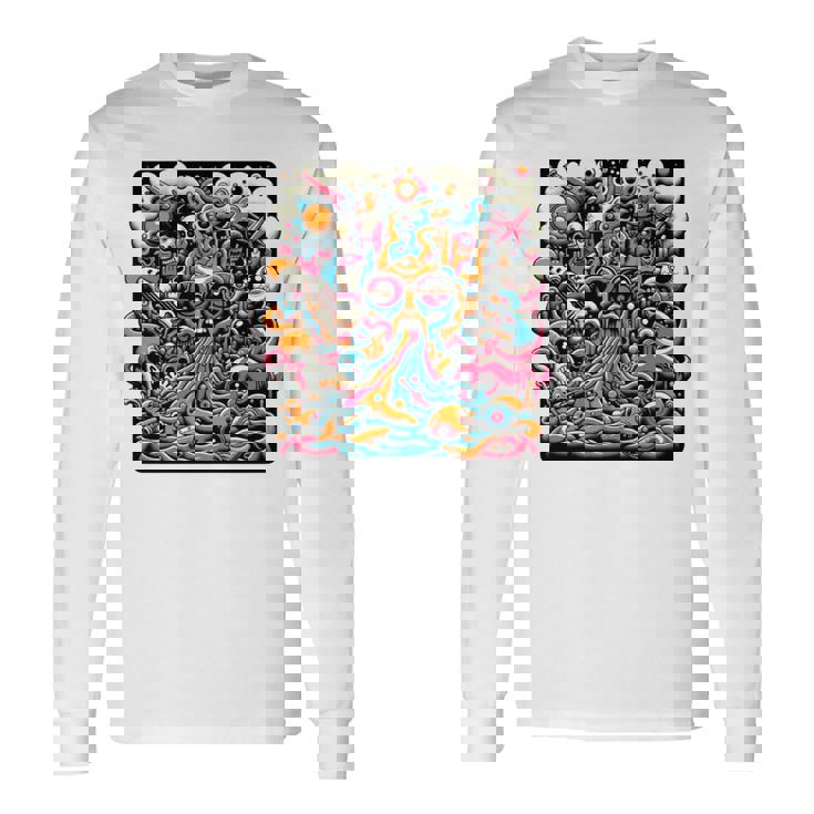 ポップシュールレアリズムローブロウアート 長袖tシャツ 長袖Tシャツ