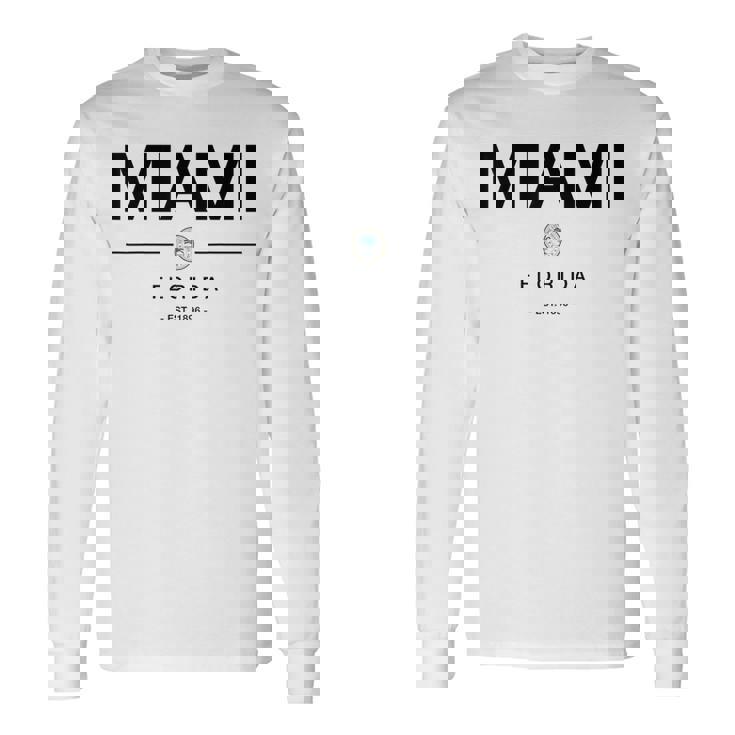 マイアミ フロリダ マイアミ旅行 ヴィンテージ マイアミ フロリダ ギフト 長袖Tシャツ