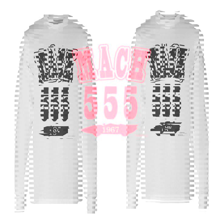 マッハgogogo カレッジデザイン 長袖Tシャツ