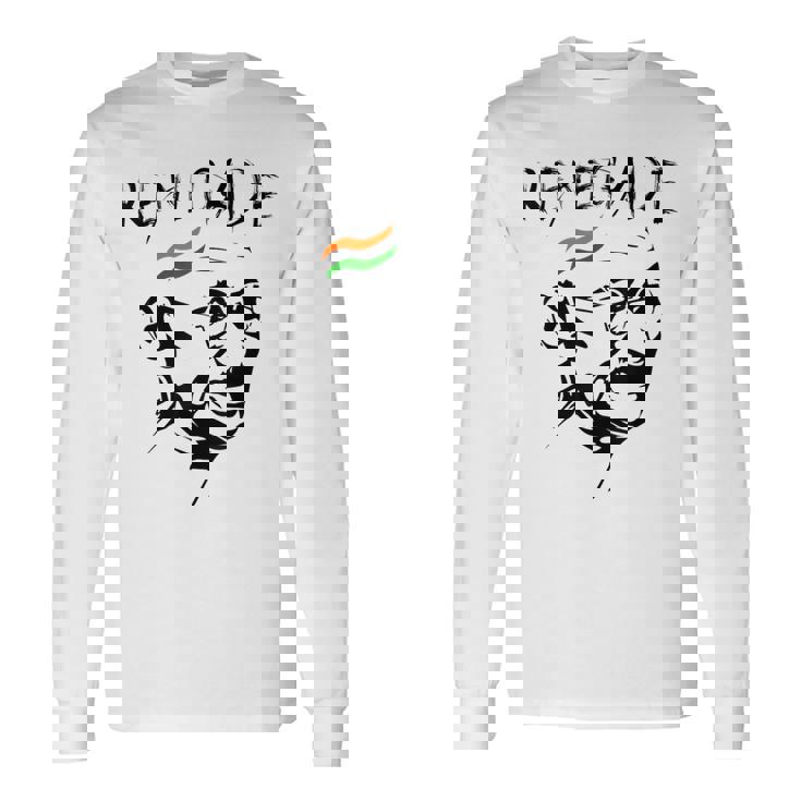 マハトマ・ガンジー 長袖Tシャツ