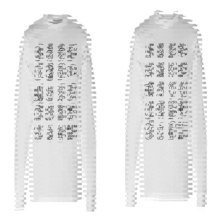 マヤ 干支 シンボル 長袖Tシャツ