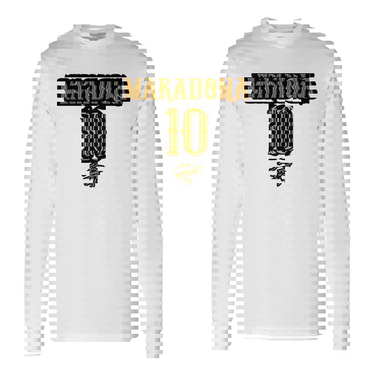 マラドーナ 10 長袖tシャツ 長袖Tシャツ