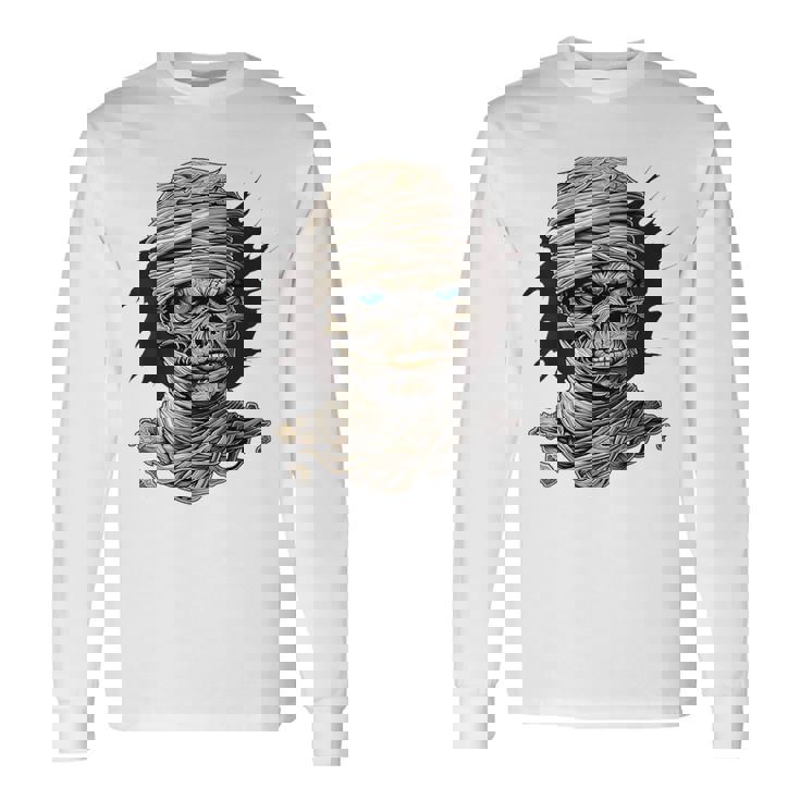 ミイラ コスチューム ハロウィン 不気味なアート ミイラ 長袖Tシャツ ギフトのアイデア