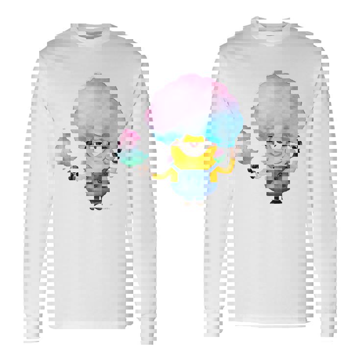 ミニオン Water Colorcotton Candytuart 長袖Tシャツ