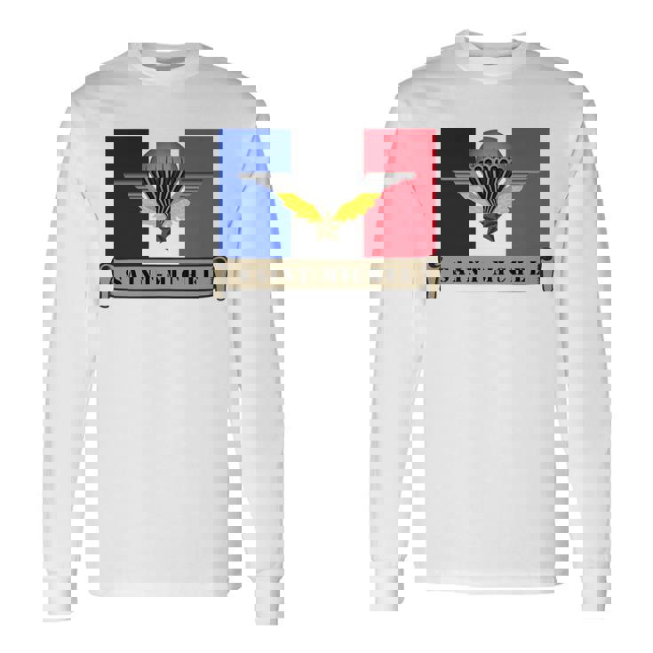 ミリタリー サンミッシェル 守護空挺部隊 フランス軍 長袖tシャツ 長袖Tシャツ