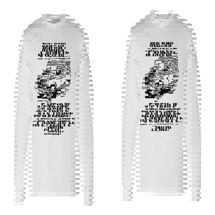 ミリタリーユーモア ランドローバーのファン 長袖Tシャツ