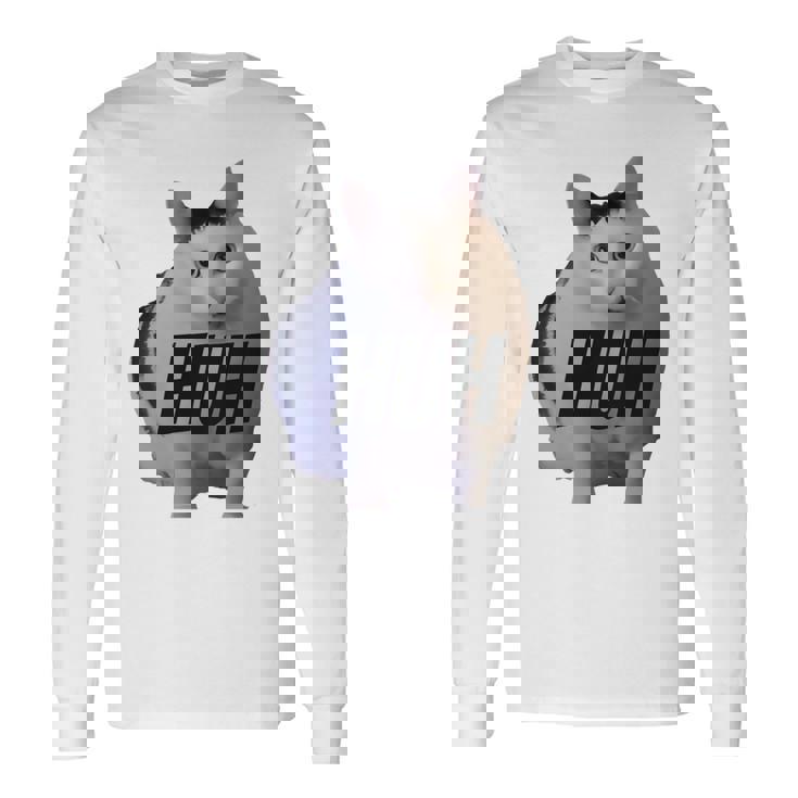 ミームハァキャット面白い 長袖tシャツ 長袖Tシャツ