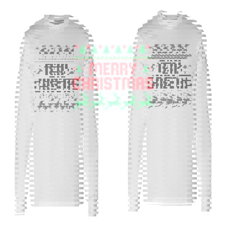 メリー・クリスマス 長袖Tシャツ