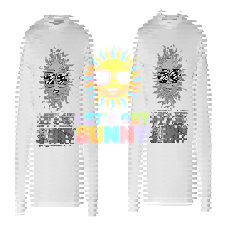 モチベーション輝くレッツゲットサニー活気 長袖Tシャツ ギフトのアイデア