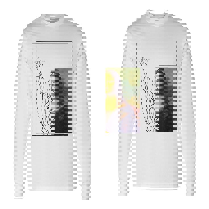 モナリザ 芸術愛好家 芸術好き 古典美術史 長袖Tシャツ